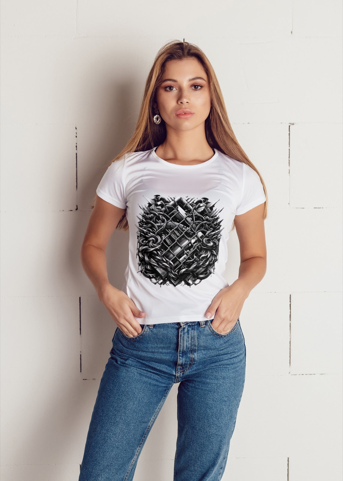 Women's Meta Forge Graphic Relaxed Crew Tee