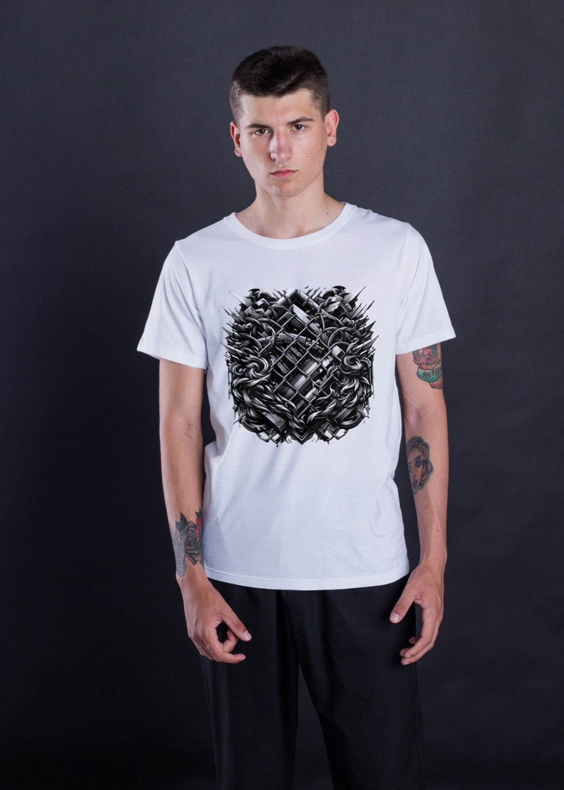 Men's/Unisex Meta Forge Graphic Crew Tee