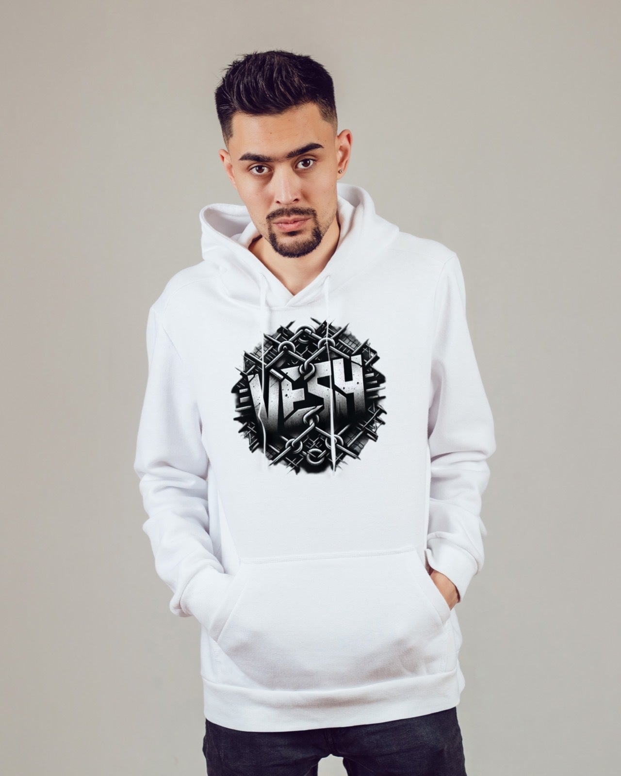 Unisex Chain Weave VESH Graphic Hoodie