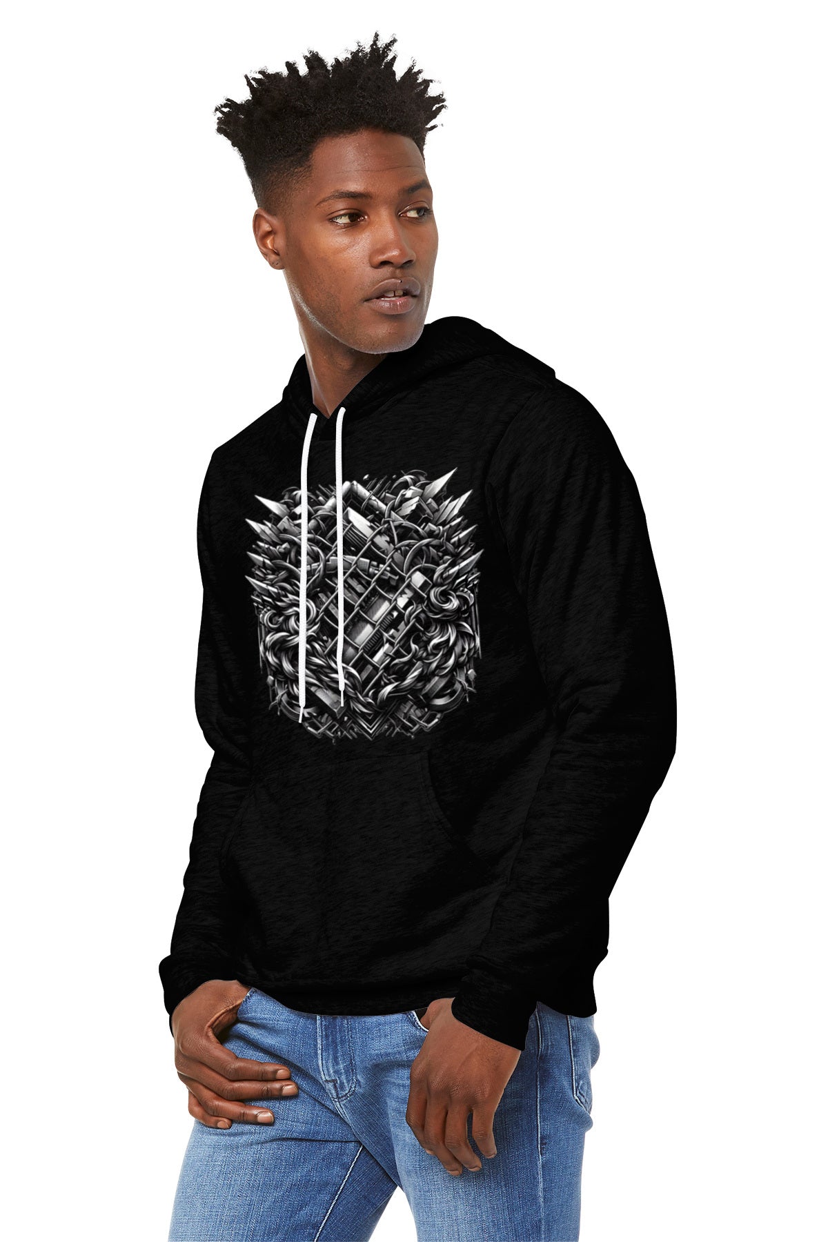 Unisex Meta Forge Graphic Hoodie