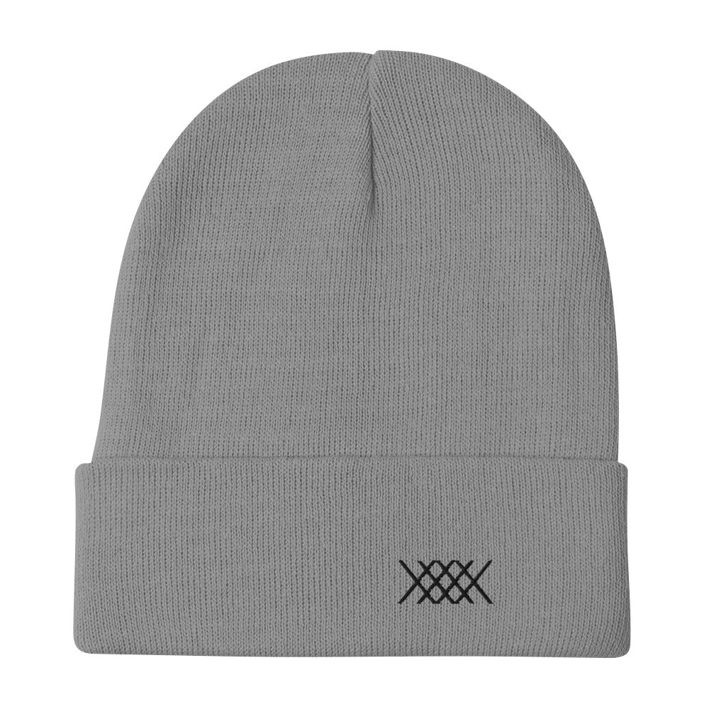 Black XEVEX Embroidered Beanie