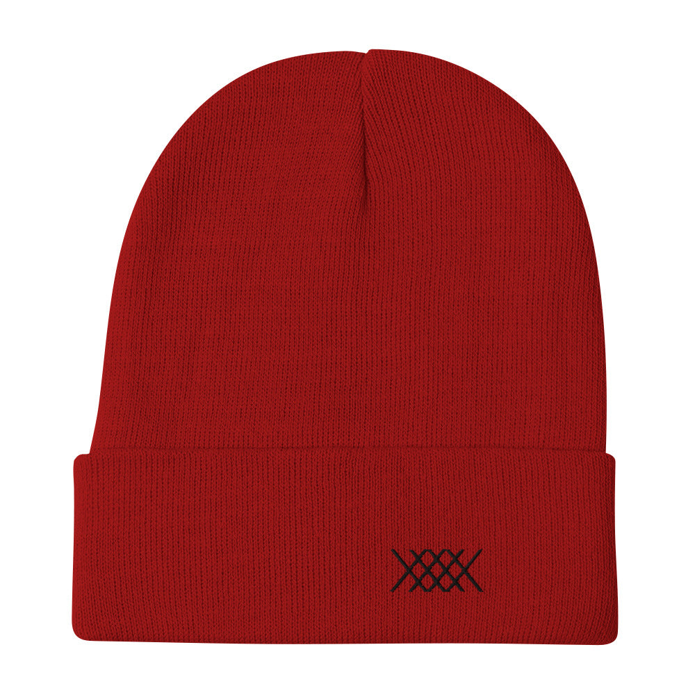 Black XEVEX Embroidered Beanie