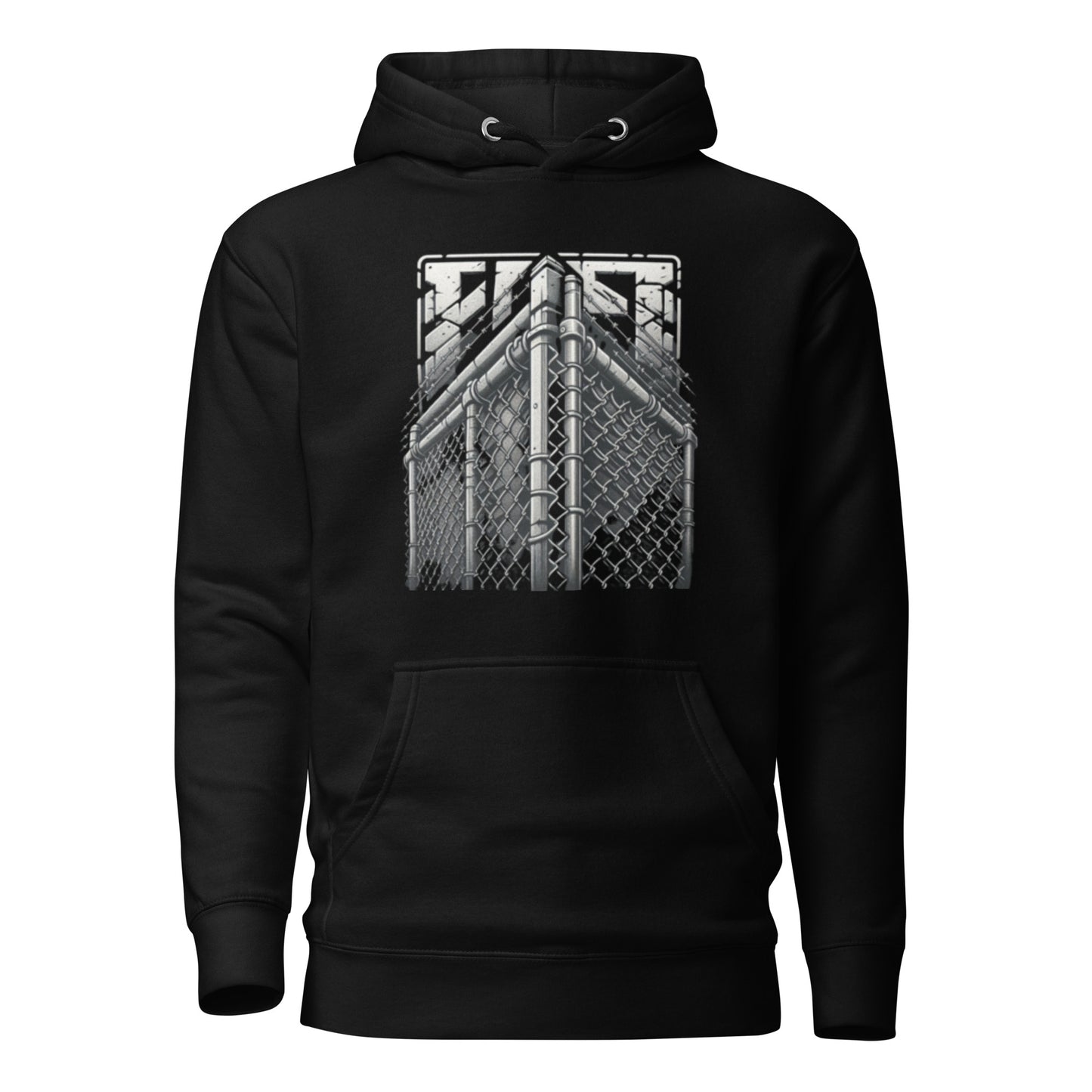 Unisex Chain Link Corner Graphic Hoodie