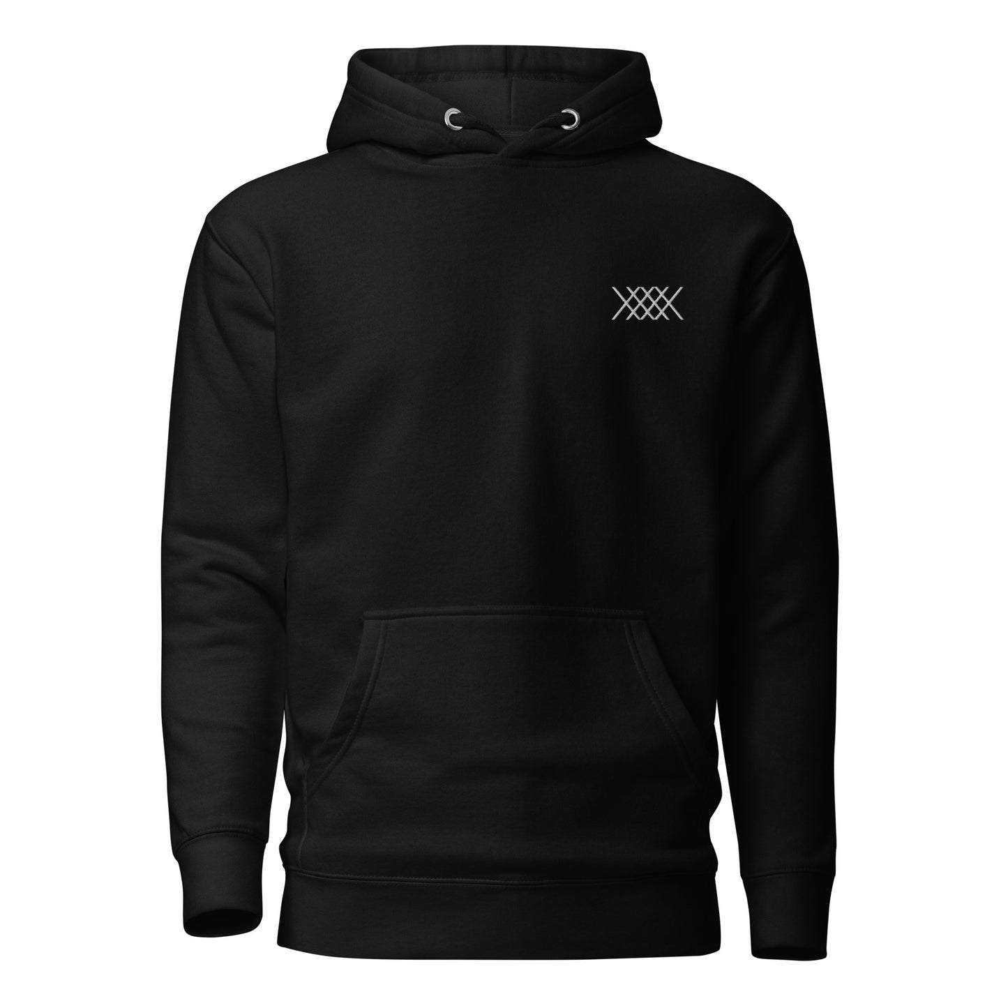 Unisex White XEVEX Embroidered Hoodie