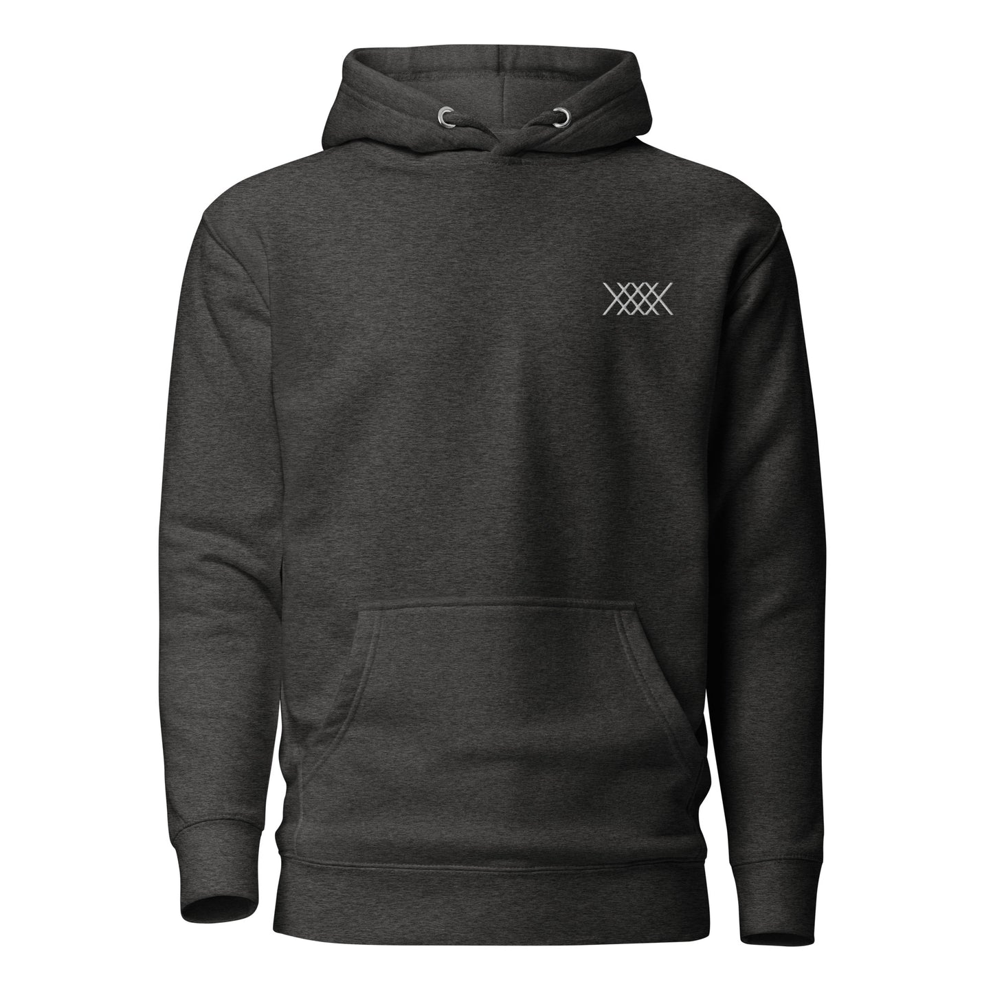 Unisex White XEVEX Embroidered Hoodie