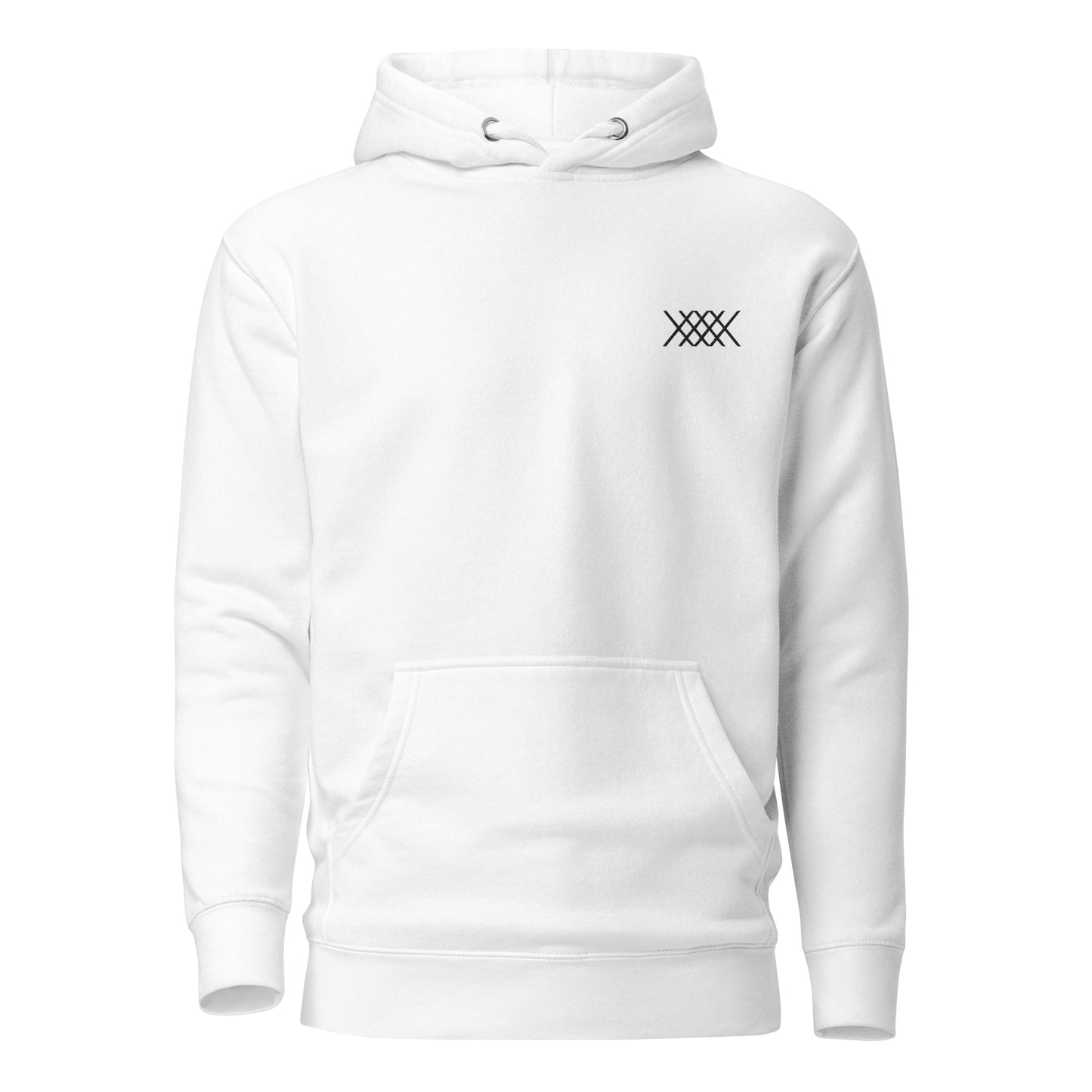 Unisex Black XEVEX Embroidered Hoodie