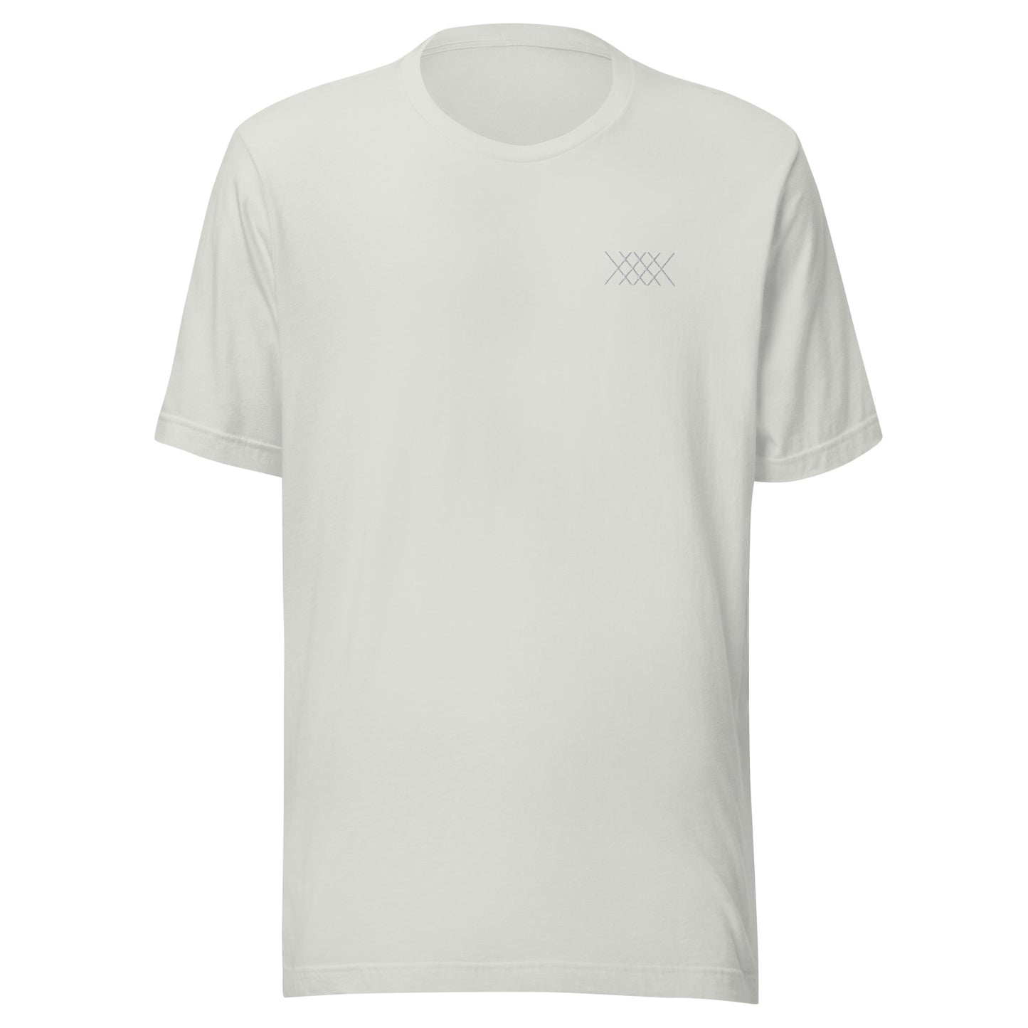 Men's/Unisex White XEVEX Embroidered Crew Tee