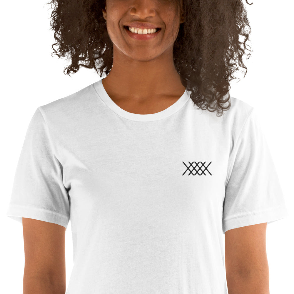 Men's/Unisex Black XEVEX Embroidered Crew Tee