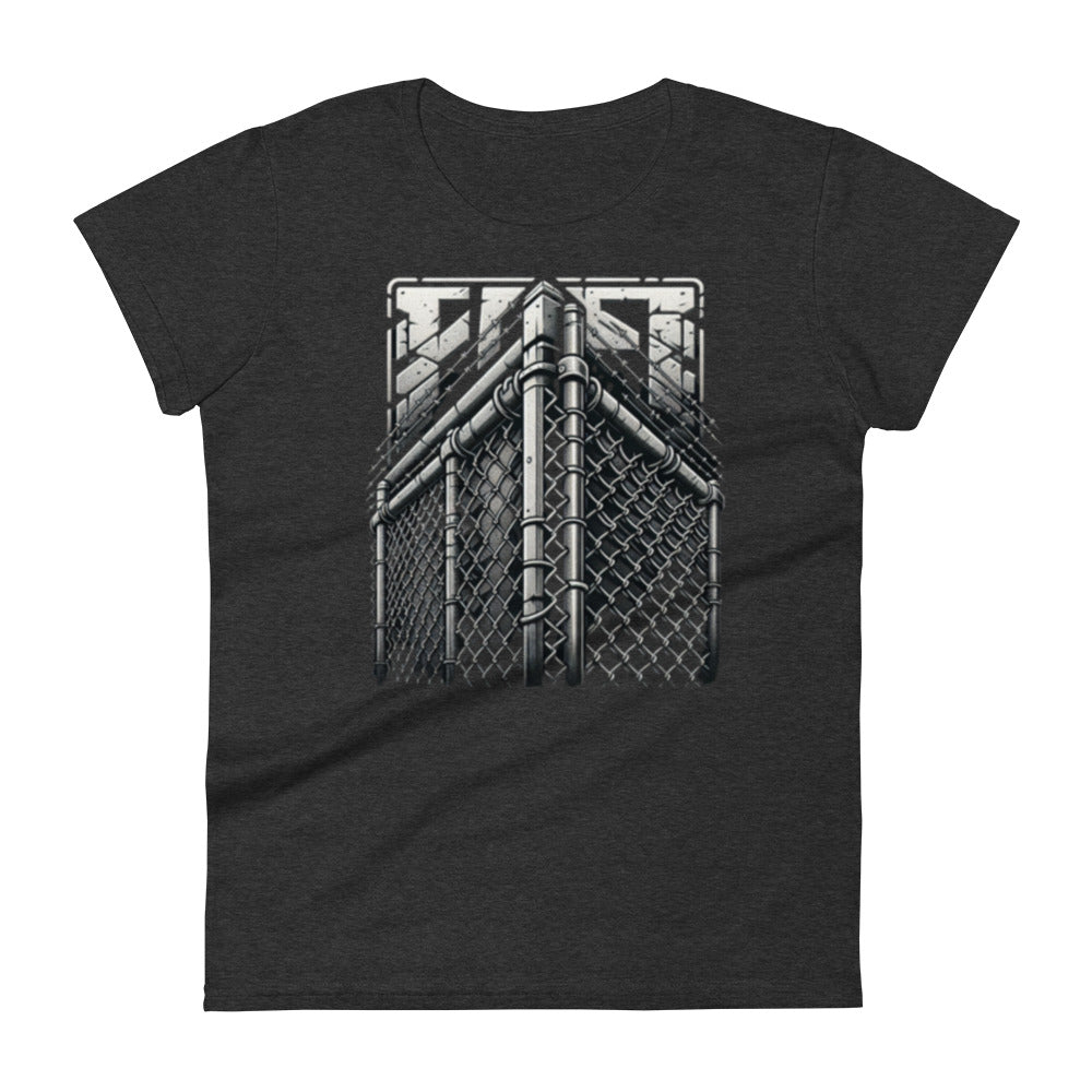 Women's Chain Link Corner Graphic Crew Tee